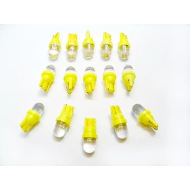 Lumiglow 15 BRIGHT Amber LEDs Instrument Panel Dashboard Domes Lights Bulbs For Imports