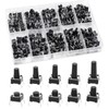 QTEATAK 200 Pcs 10 Value 4 Pins 6 x 6mm