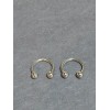 Body Jewelry 2 Silver 18g 3/8 Horseshoe Surgical Steel 316L