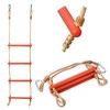 ProSSS 4 Step Boat Rope Ladder, Heavy Duty Climbing Rope,