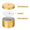 Patelai 24 Pcs 4 oz Round Aluminum Tin Jar Containers