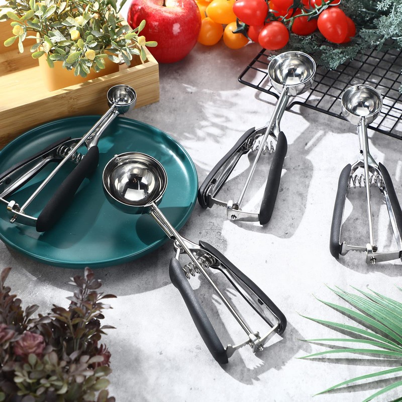 4 Pcs Cookie Scoop Set Include 1 Tbsp 2 Tbsp