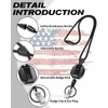 LIUGX 2 Pack Retractable Lanyards for ID Badges, Heavy DutyBreakaway