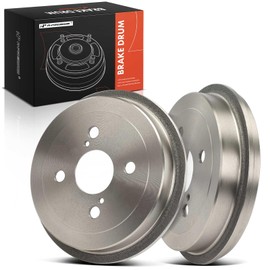 A-Premium 8.66 in (220 mm) Rear Brake Drums Set Compatible with Select Toyota Models - Echo 2000 2001 2002 2003 2004 2005, 2 Pcs