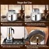 Vaolvpant 2 Cup Stainless Steel Moka Pot Stovetop Espresso Maker