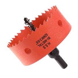 Dribotway 92mm 3-5/8'' Hole Saw, Bi-Metal Hole Saw Drill Bit High Speed Steel, Cutting Circular Holes, for Wood and Metal, Can Easily Drill Wood, Plastic, Plywood, Thin Metal