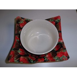 Microwave Bowl Cozy Cozies Chocolate Dipped Strawberries 10 Inches