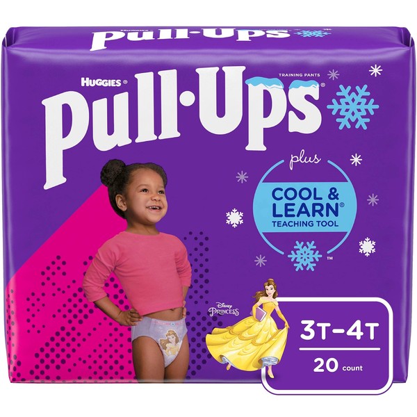 Pull-Ups Cool & Learn Girls' Training Pants, 3T-4T, 20 Ct