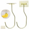 Sexoeie 2Pcs Banana Hanger Magnetic Folding for Easy Storage,Banana Hook