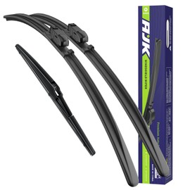 AJK Escobilla Limpiaparabrisas, Calidad OEM Limpiaparabrisas Delantero y Trasero para Mazda CX-5 2017 2018 2019 2020 2021 2022 2023 2024 2025, 24" 18" 14" Escobillas de Ventana (Juego de 3)