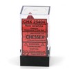 Chessex CHX25404 Dice-Opaque Red/White Set