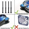 20PCS PC Case Fans Computer Cooling Fan Mount Screws, CPU