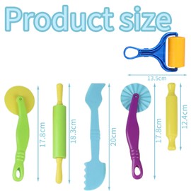 23 Piece Setplaydough Accessories, Play Dough Tools Smart Clay Dough Tools Playdough Tools, Rollers Cutters Extruders Kit, Play Dough is Family Friendly Small Toys Very Funny