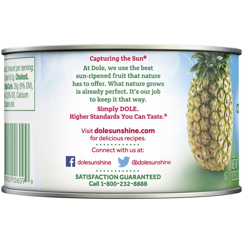 Dole Crushed Pineapple in Heavy Syrup, 8 Ounce