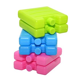 RamÂ® 6 Pack 7CM Freezer Blocks Ice Brick Pack Block Blocks Freezer Cooler Bag Box Travel Picnic