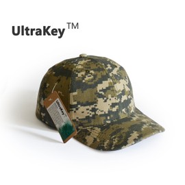 UltraKey Digital Lattice Camouflage Baseball Cap, Camouflage Hat, Brim Hat, Suitable for Outdoor Activities such as Fishing, Camping, Hunting, etc
