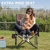 EVER ADVANCED Oversized Folding Camping Chair, for Adults Heavy Duty