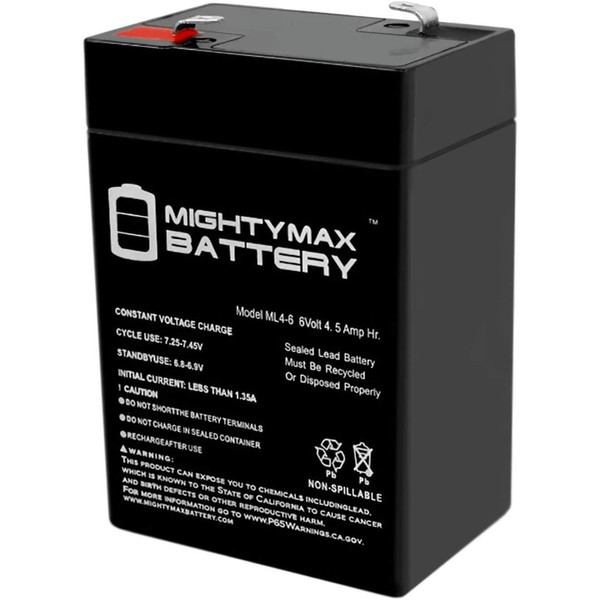 Mighty Max Battery 6V 4.5AH SLA Battery Replaces Harley-Style Wild Child Motorcycle Brand Product