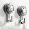 ATEWEITA Towel Hooks, No Drilling, Extra Strong Suction Cup Hook,