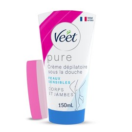 Veet Crema Depilatoria Corporal para Ducha Piel Sensible para Mujer 150 ml