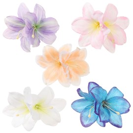 Aacehlh Artificial Hawaiian Flower Hair Clips,Bohemian Flower Hairpin for Seaside Holiday,Bridal Hair Bobby Pins Headwear,Hawaiian Beach Hair Accessories for Women Girls (Lily)