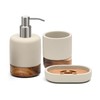 Lunavita Bathroom Accessories Set 3 Piece Bath Ensemble Includes Soap