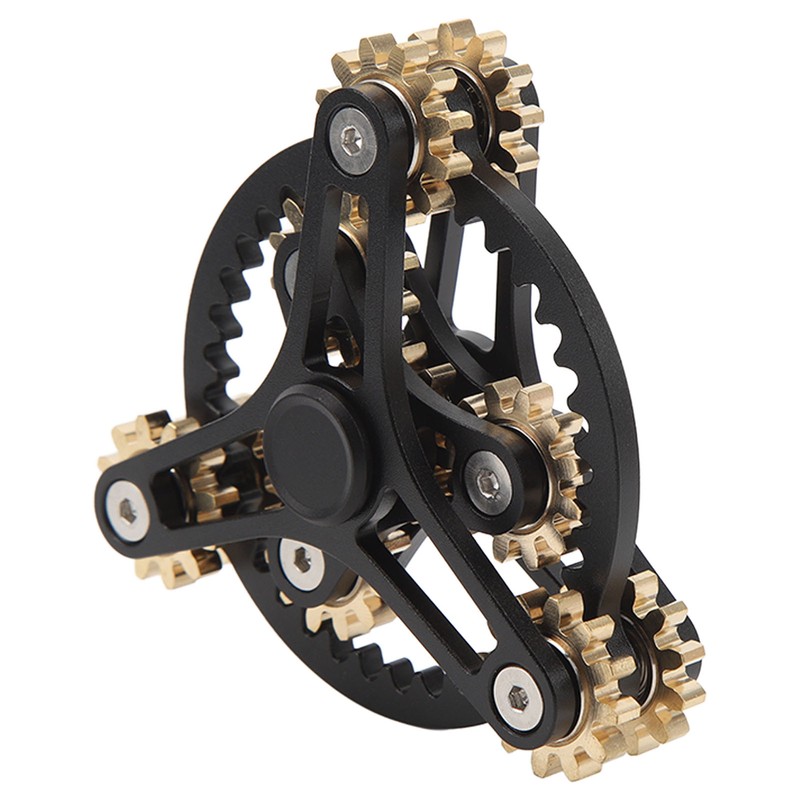 Fingertip Gear Toy 4 Gears Decompression Metal Finger Hand Brass