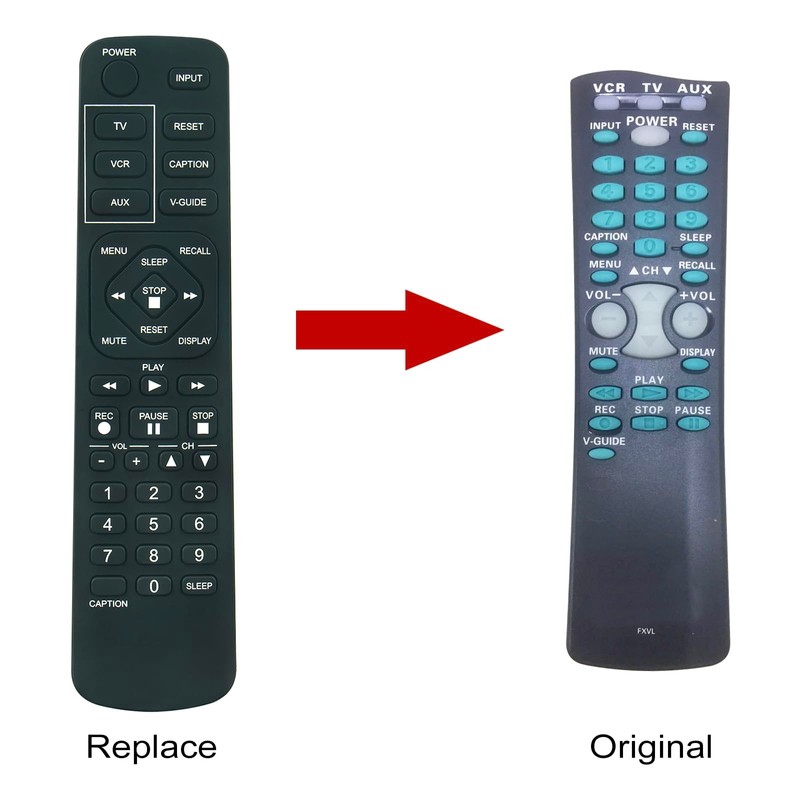ECONTROLLY Universal Replace Remote Control Compatible with SANYO FXVS FXVR