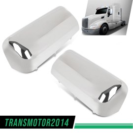 transmotor2014 Fit For 2013-2023 Peterbilt 579 Door Mirror Cover Caps Set LH + RH Replacement