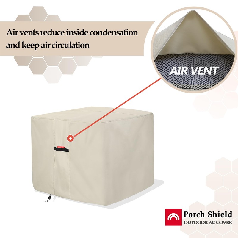 Porch Shield Waterproof AC Covers – Heavy Duty Square Air