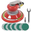 Pneumatic random orbital sander 6-inch light weight palm sander 3/16"