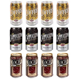 [Pack of 12] Royal Mills Variety Pack (Iced Cappuccino, Mocha, Iced Coffee) Made in Hawaii - 11 Fl Oz
