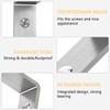 LSK L Bracket, 4"×2"(100×50mm) Heavy Duty Stainless Steel Corner Bracket