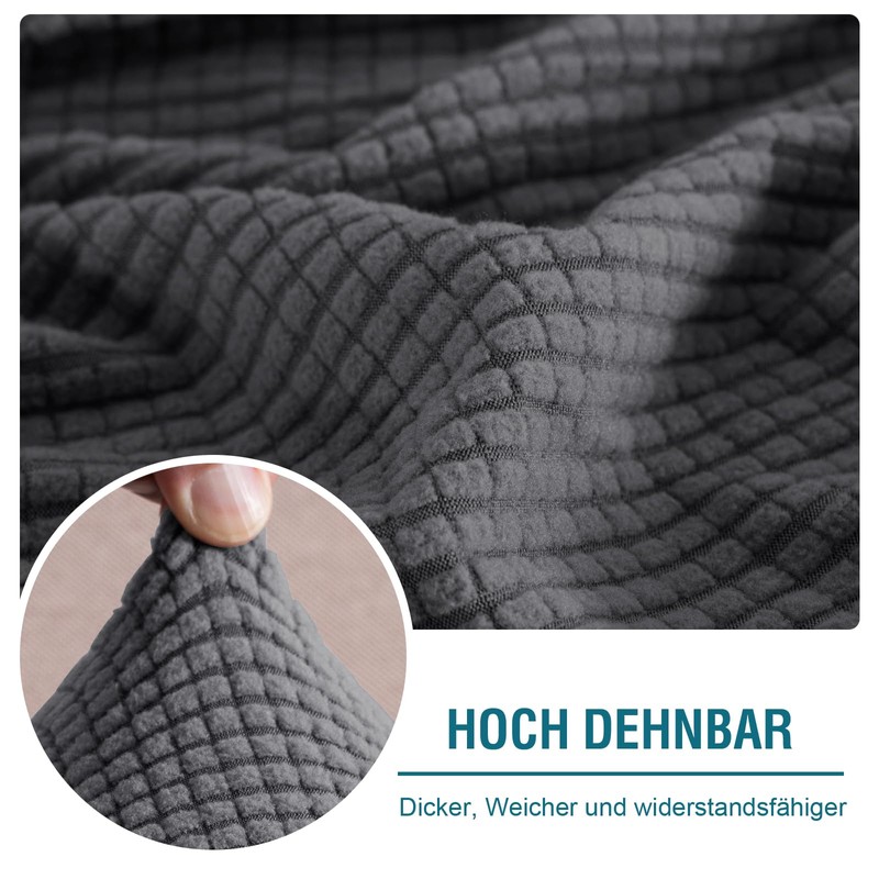 BellaHills Sofa Cover, Highly Elastic Seat Cover, 2-Seater (58-70 cm),