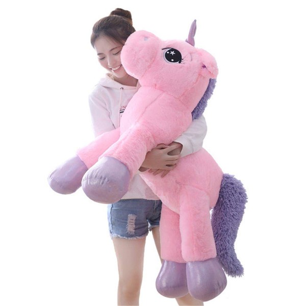 sofipal Giant Unicorn Stuffed Animal Toys,Large Pink Unicorns Plush Pillow Cushion for Birthday,Valentines,Bedroom 43"