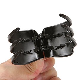 Yishenyishi 10 Pack Black Jaw Clips For Thick Hair, Non-slip Hair Claw Clip for Women and Girls (Medium 2)