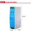 NVVV EDR-120-24 120W 24VDC 5Amp Industrial DIN Rail Power Supplies