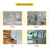 Brixwell Shower Door Wall Mount Hinge with Full Back Plate,