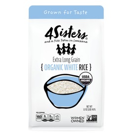 4Sisters - Organic Long Grain White Rice - Grown in USA - Sustainably Grown - Women Owned - Farm to Table (2 lb)