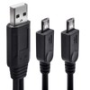UCEC Dual Micro USB Splitter Charge Cable Power up to
