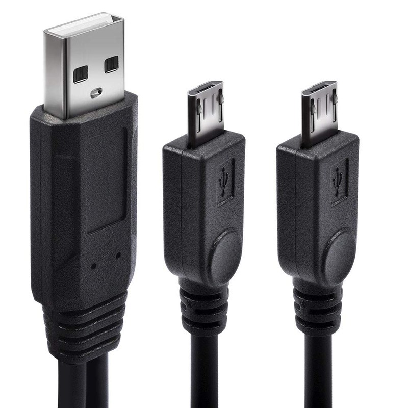UCEC Dual Micro USB Splitter Charge Cable Power up to