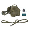 OLIFE Tactical Dog Backpack & Lead Dog Harness 900D Polyester