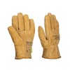 Weldas® leather driver's gloves for general purpose, Straight thumb, Elastic