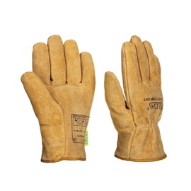 Weldas® leather driver's gloves for general purpose, Straight thumb, Elastic glove back, 10-2064XL, Buck Tanned (sand). X-Large