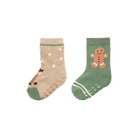 Sterntaler Unisex ABS Socks DP Christmas, beige