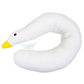 Ringelsuse Fairtrade Neck Pillow Neck Pillow for Travel Goose White Yellow Beak 64 x 11 cm Outer Material 100% Cotton Adult / Children