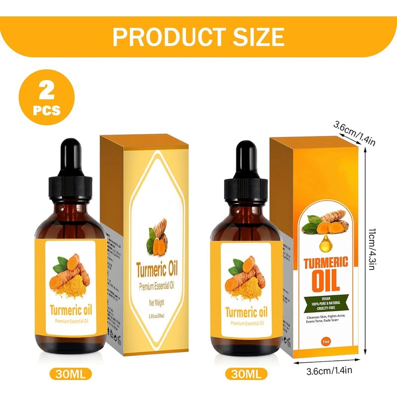 Aceite de cúrcuma para el rostro Aceite esencial de cúrcuma