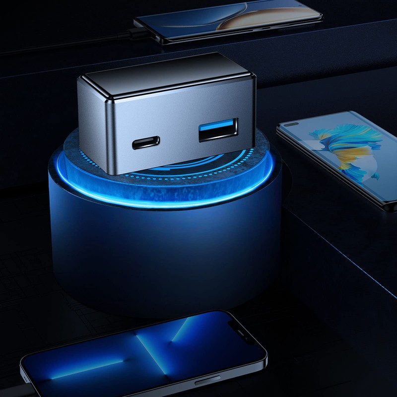 OBD Car Charger, 12V‑24V Input OBD Power Adapter Fast Charging