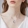 AXELUNA Dragon Necklace 925 Sterling Silver Moon Dragon Necklace Dragon