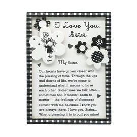 Blue Mountain Arts Sister Magnet with Easel Back—Birthday, Holiday, or Just Because Gift by Marci and the Children of the Inner Light, 4.9 x 3.6 Inches (I Love You, Sister)